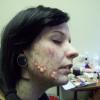 Infected character make-up fx