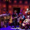Piano/spinnet on stage for Million Dollar Quartet tour